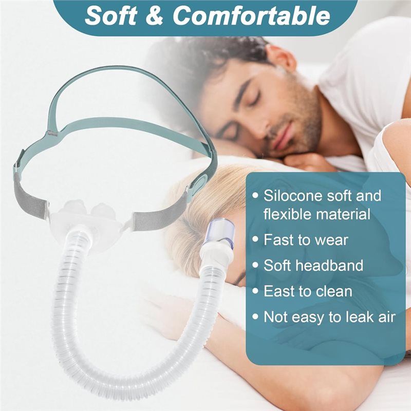Máscara CPAP con tubo incluido - Silicone Mask Bracket reseña y precio