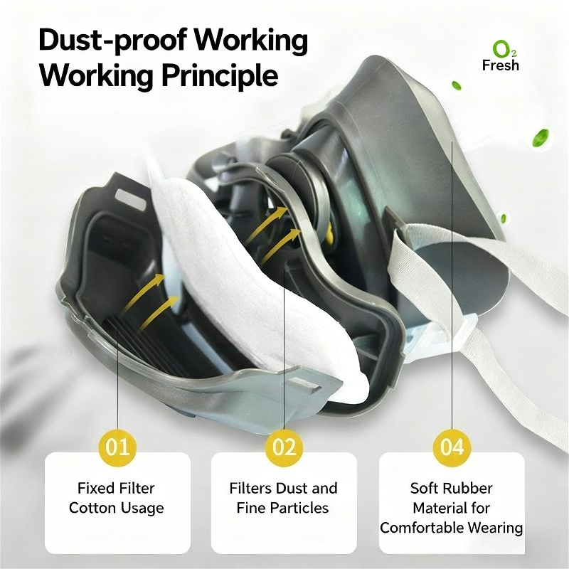 Máscara antipolvo de media car - Kn95 Respirator Mask reseña y precio